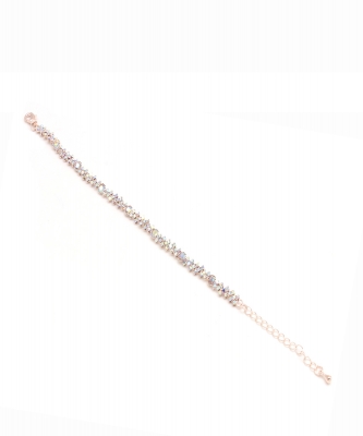 Rhinestone Bracelet BL300026 ROSEGOLD AB